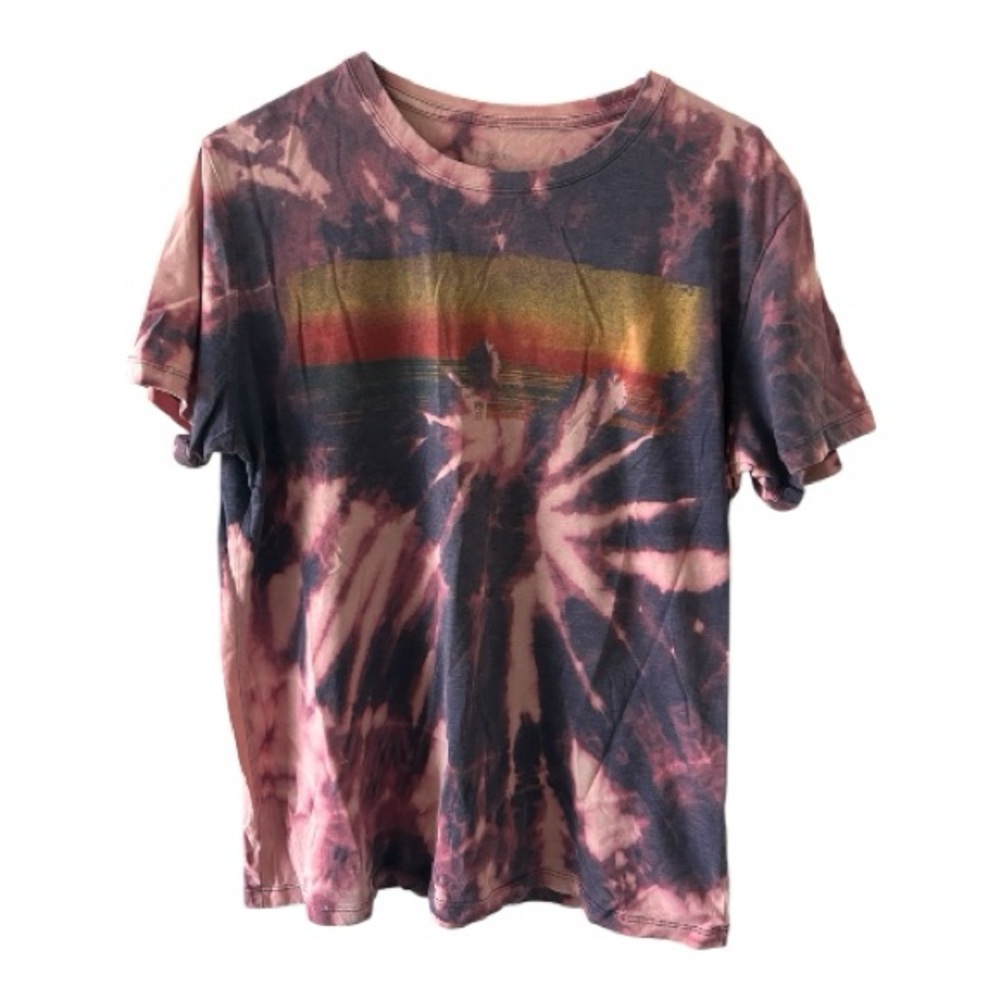 Goodfellow Bleach Dye Graphic Tee Tie Dye Style Fits M